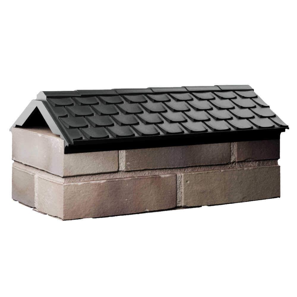 Парапет Zking Эльбрус Черный с посадкой на 1 кирпич (255мм) Джанкой фото