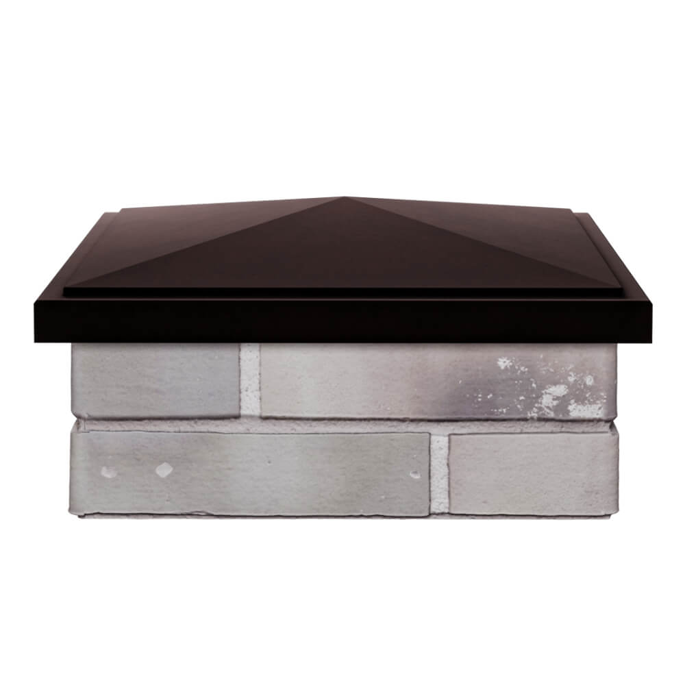 Колпак Zking БонаМоно Коричневый на столб 1.5х1.5 кирпича (385х385, 400х400мм) Джанкой фото