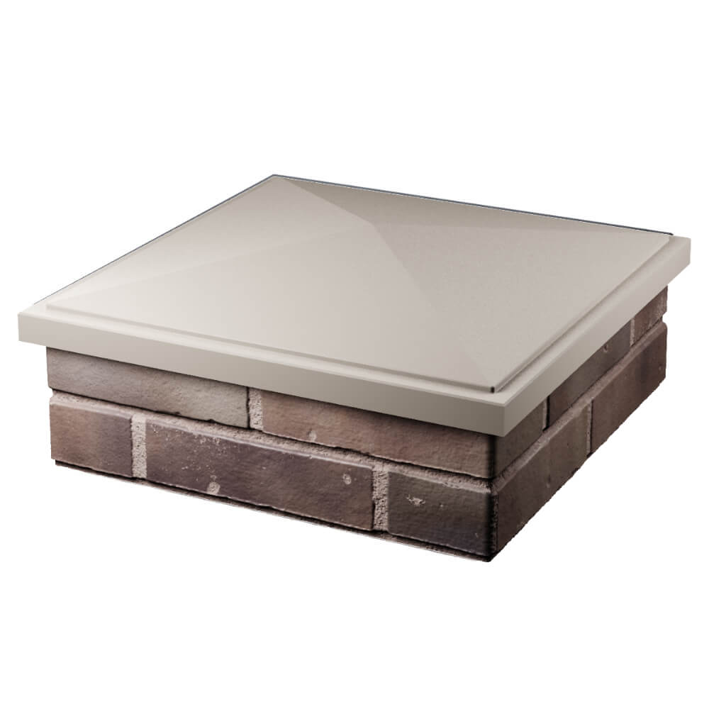 Колпак Zking БонаМоно Бежевый на столб 2х2 кирпича (515х515, 530х530мм) в Джанкое фото