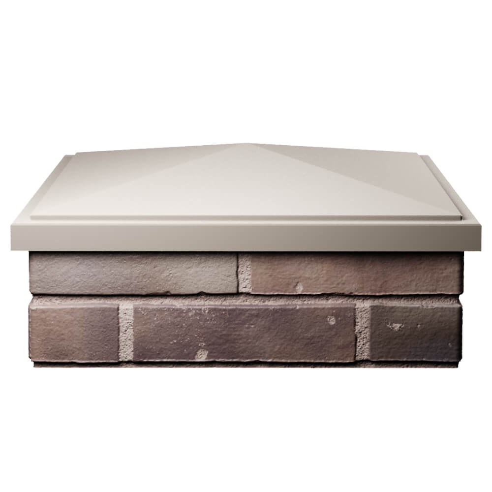 Колпак Zking БонаМоно Бежевый на столб 2х2 кирпича (515х515, 530х530мм) Джанкой фото