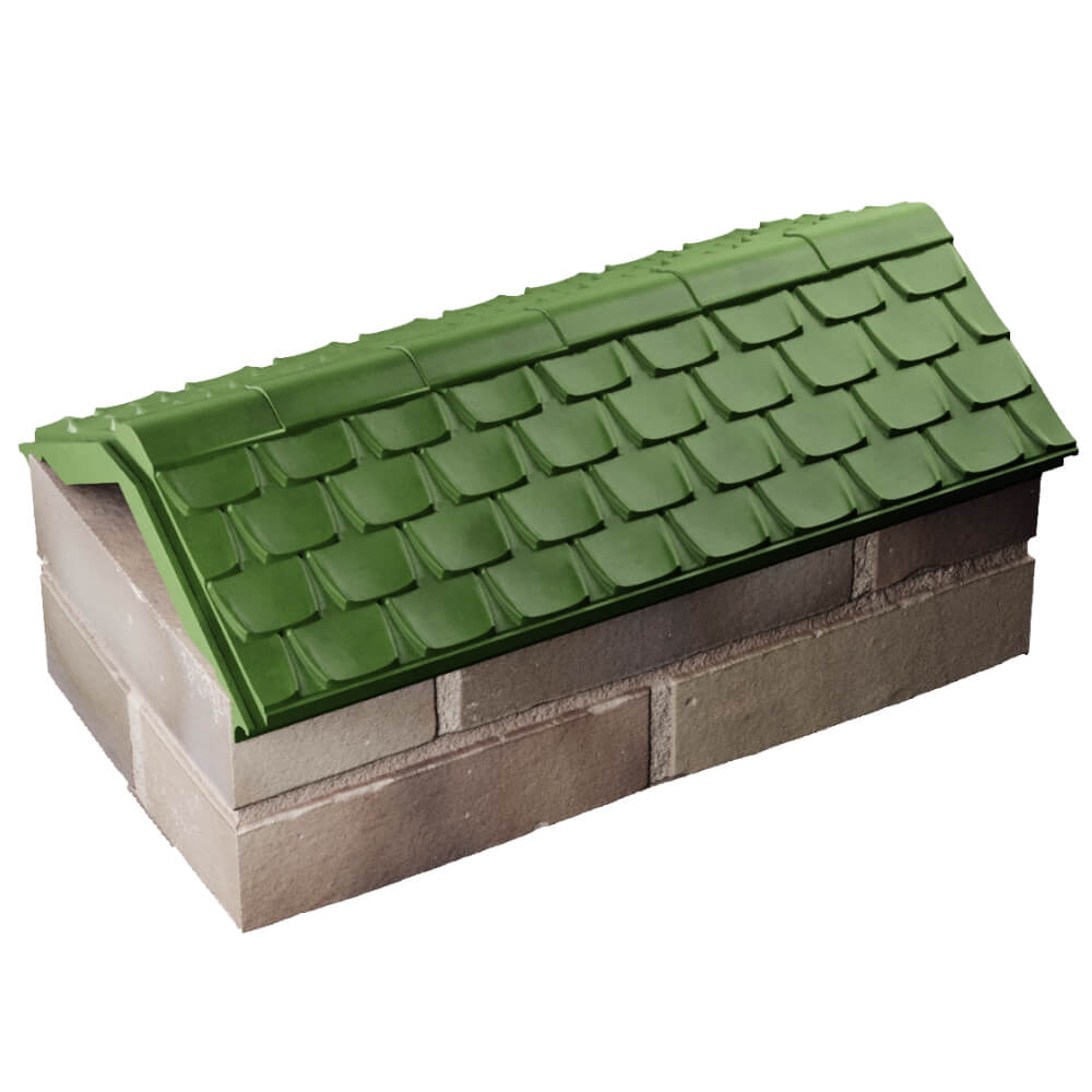 Парапет Zking Эльбрус Зеленый с посадкой на 1 кирпич (255мм) в Джанкое фото