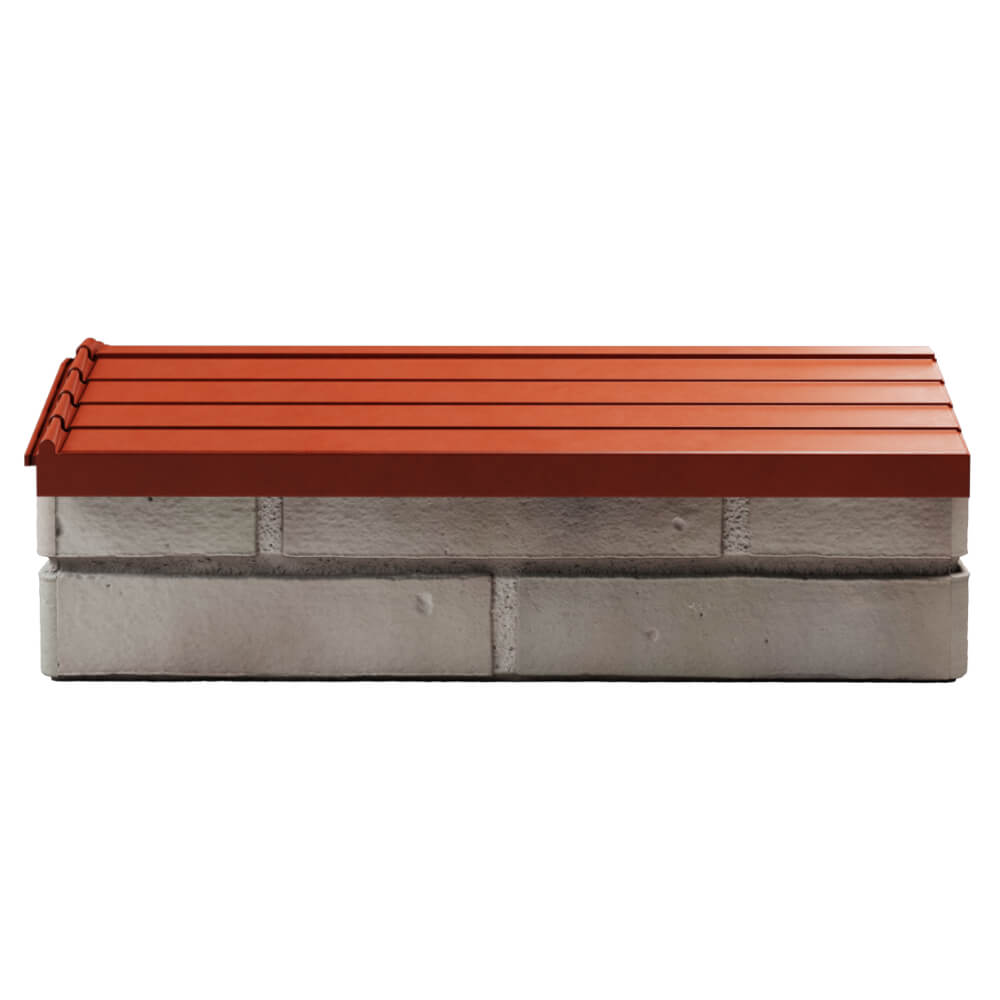 Парапет Zking Бона ХайТек Красный с посадкой на 1 кирпич (200/225/255мм) в Джанкое фото