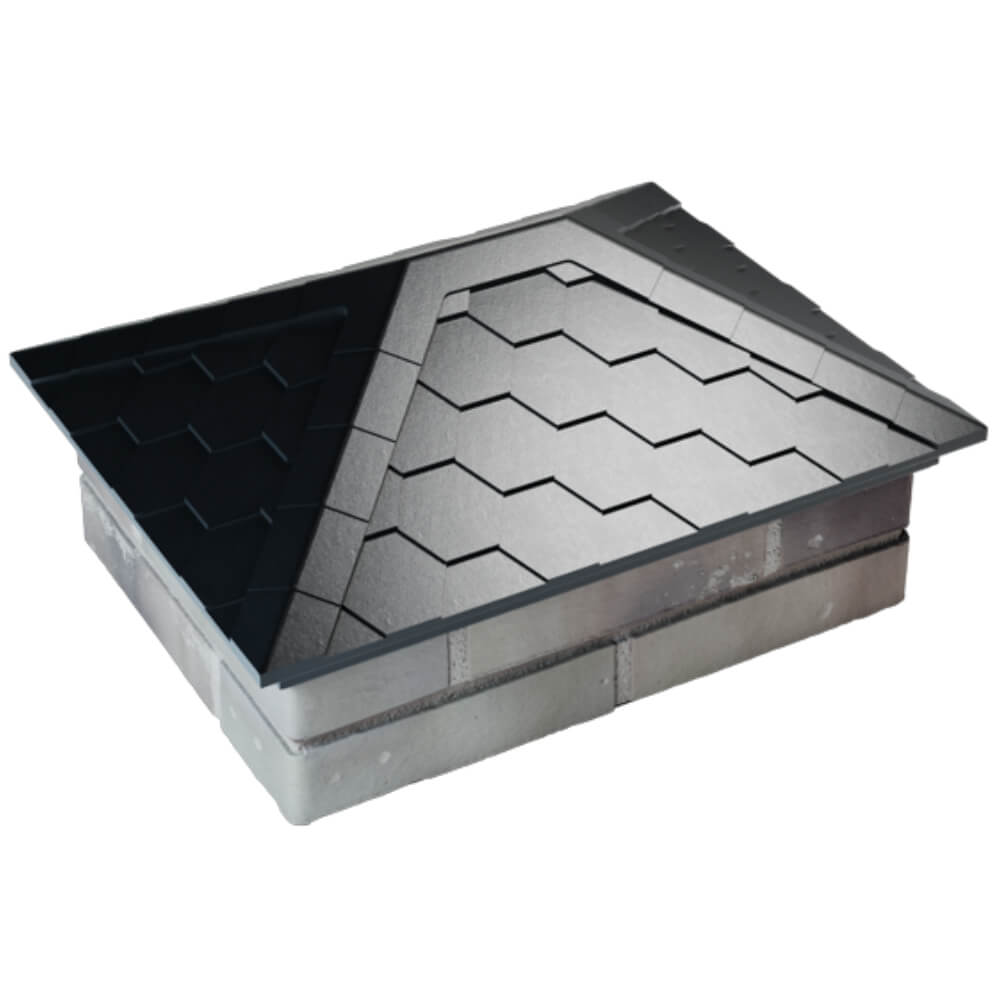 Колпак Zking Эверест Черный на столб 2х1.5 кирпича (520х390мм) Джанкой фото