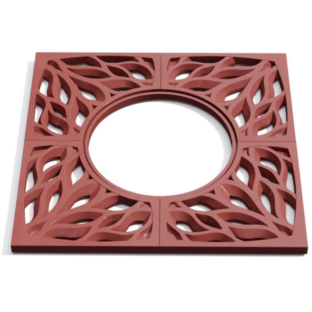 Приствольная решетка для дерева ZKING CRUST 1.2х1.2м Красная Джанкой фото