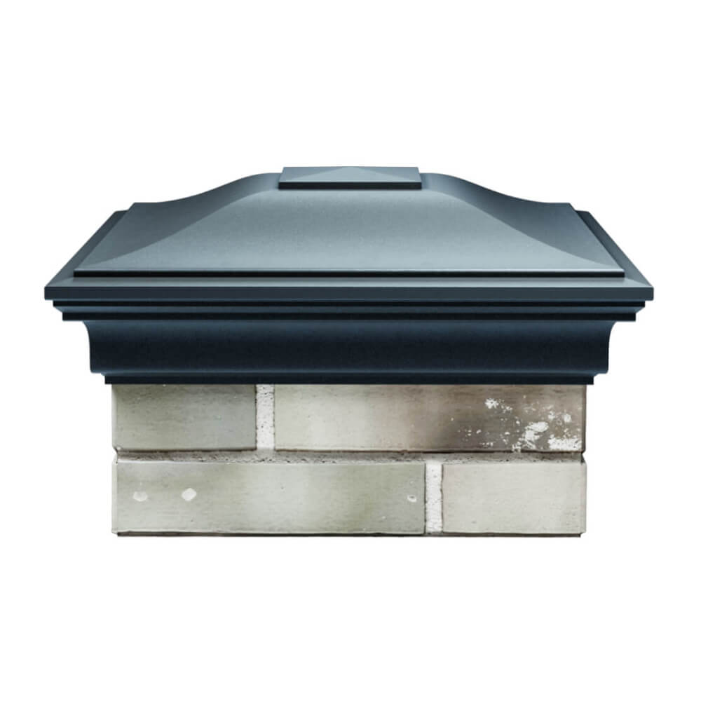 Колпак Zking Монблан Серый на столб 1.5х1.5 еврокирпича 0.7НФ (355х355мм) Джанкой фото