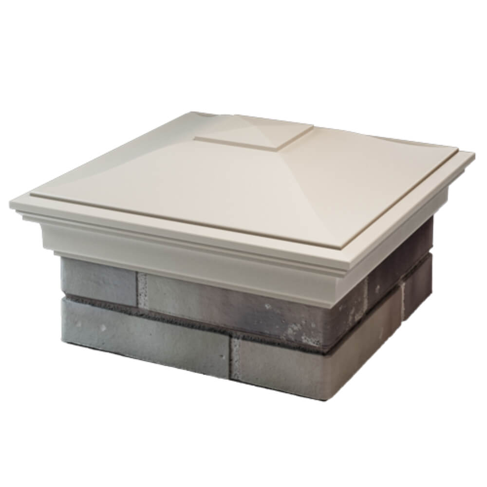 Колпак Zking Монблан Бежевый на столб 1.5х1.5 кирпича (385х385мм) в Джанкое фото