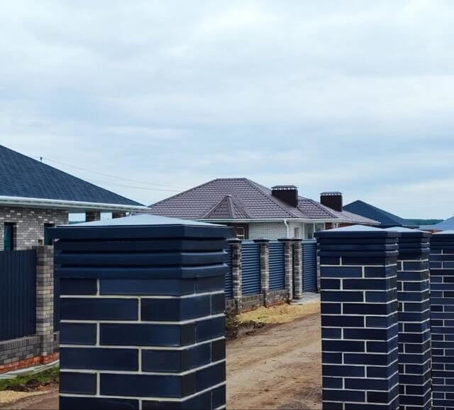 Колпак Zking Бона ХайТек Серый на столб 1.5х1.5 кирпича (385х385мм) в Джанкое фото