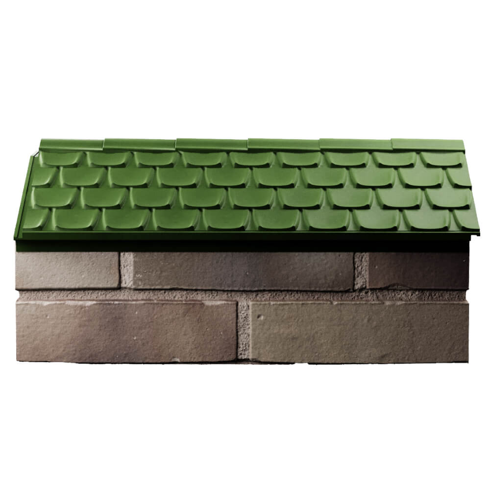 Парапет Zking Эльбрус Зеленый с посадкой на 1 кирпич (255мм) в Джанкое фото