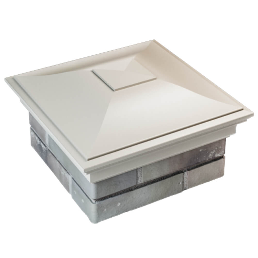 Колпак Zking Монблан Бежевый на столб 1.5х1.5 кирпича (385х385мм) в Джанкое фото