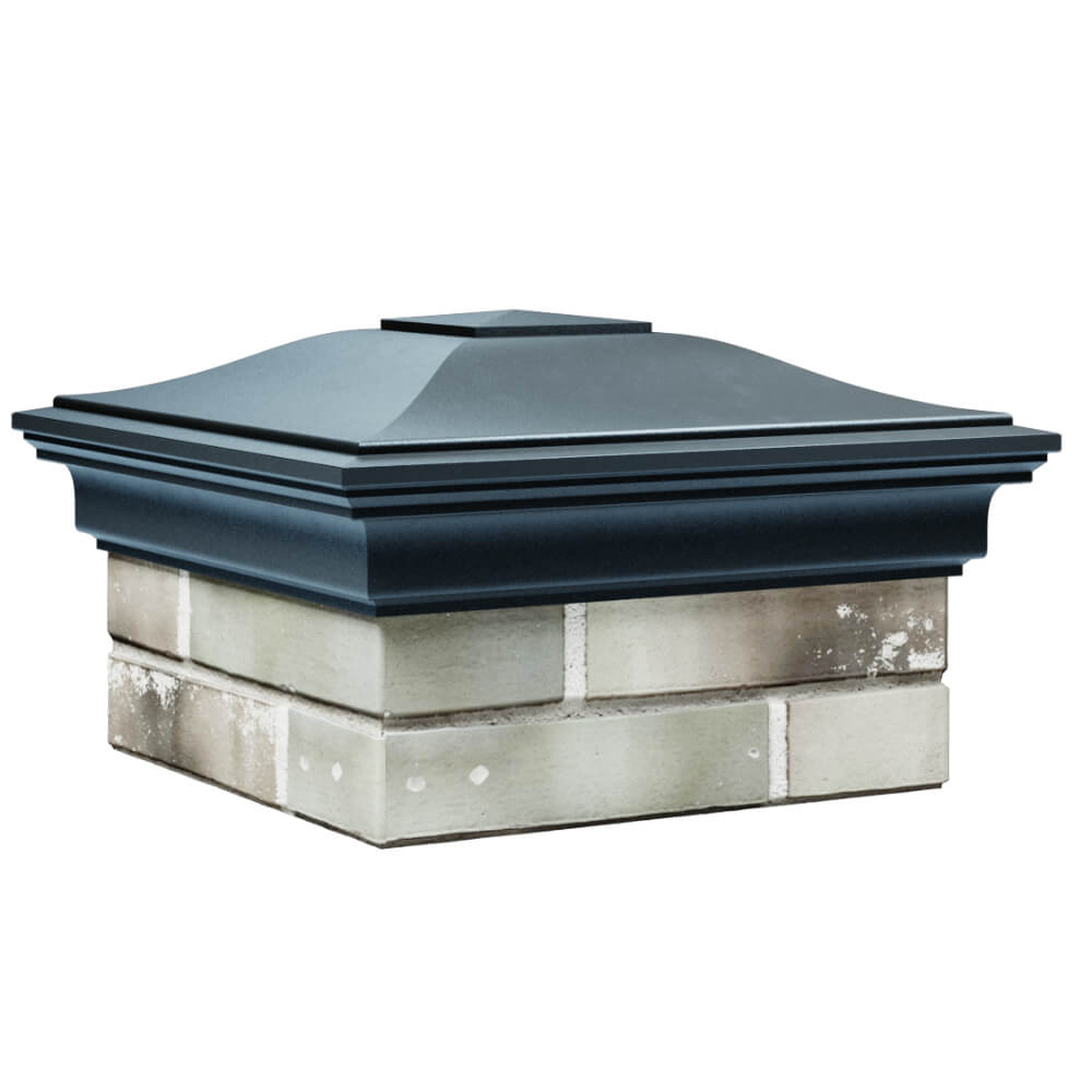 Колпак Zking Монблан Серый на столб 1.5х1.5 кирпича (385х385мм) в Джанкое фото