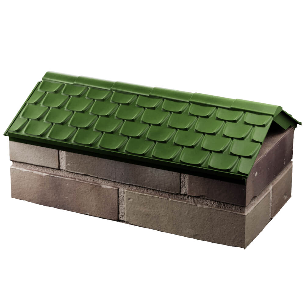 Парапет Zking Эльбрус Зеленый с посадкой на 1 кирпич (255мм) в Джанкое фото