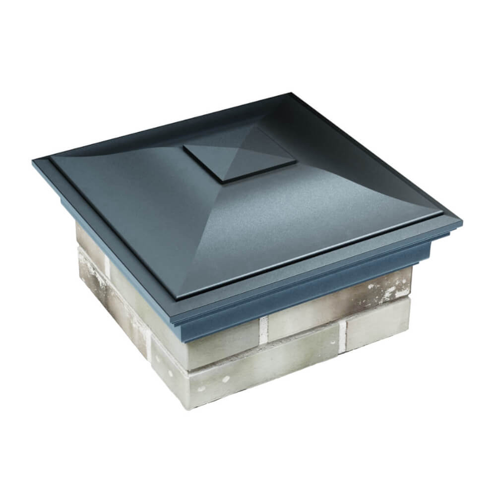 Колпак Zking Монблан Серый на столб 1.5х1.5 еврокирпича 0.7НФ (355х355мм) в Джанкое фото