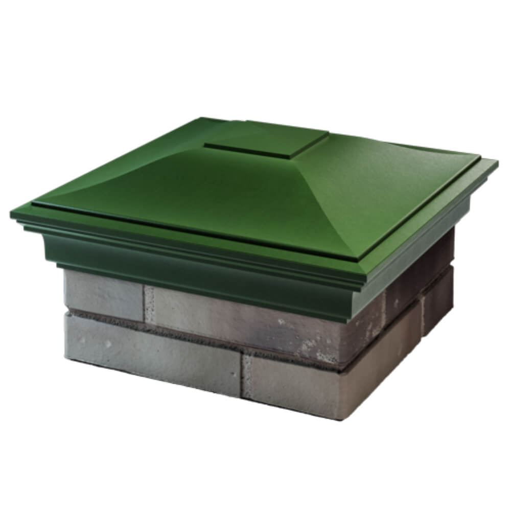 Колпак Zking Монблан Зеленый на столб 1.5х1.5 кирпича (385х385мм) в Джанкое фото