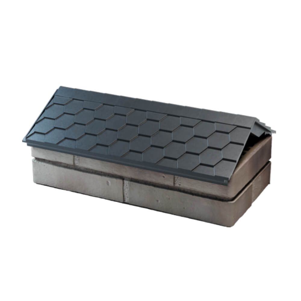 Парапет Zking Эверест Серый с посадкой на 1 кирпич (200/225/255мм) в Джанкое фото