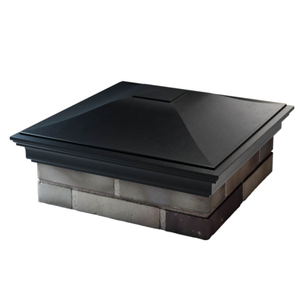 Колпак Zking Монблан Черный на столб 2х2 кирпича (515х515мм) в Джанкое фото