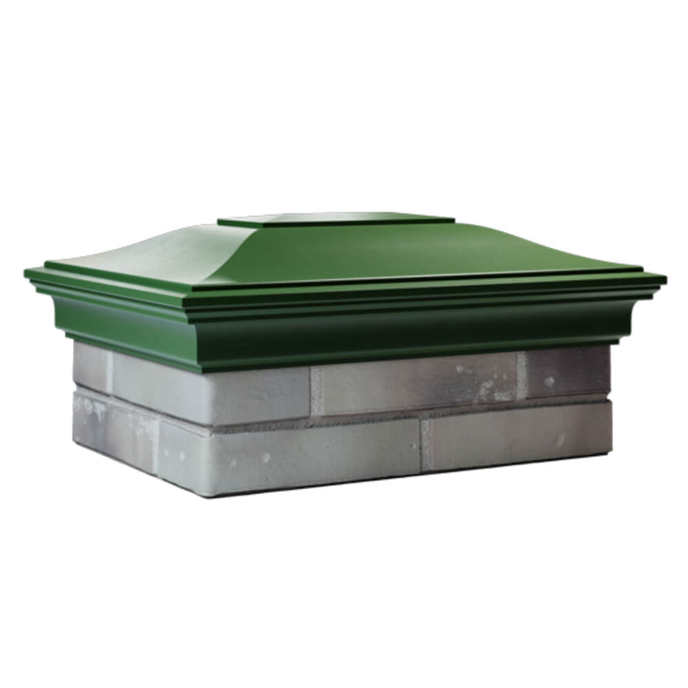 Колпак Zking Монблан Зеленый на столб 2х1.5 кирпича (515х385мм) в Джанкое фото