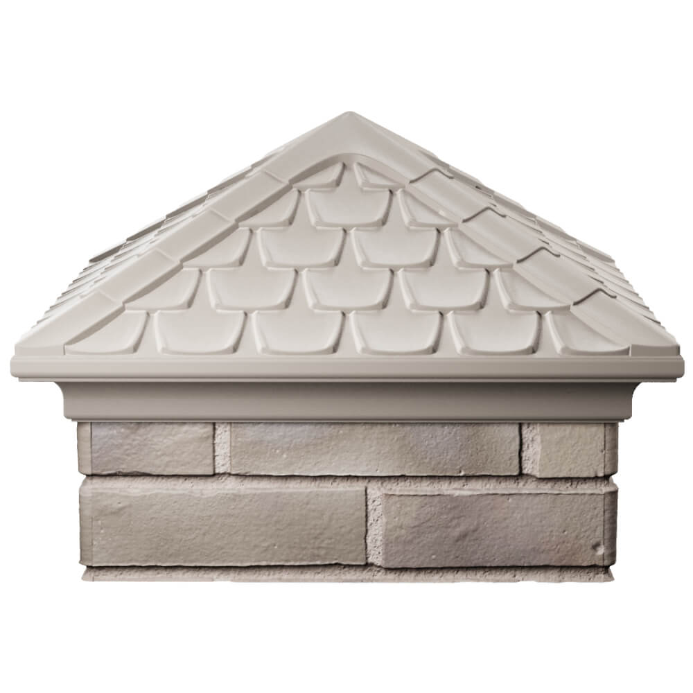 Колпак Zking Эльбрус Бежевый на столб 1.5х1.5 кирпича (385х385мм) Джанкой фото