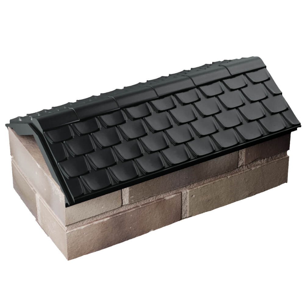 Парапет Zking Эльбрус Черный с посадкой на 1 кирпич (255мм) в Джанкое фото