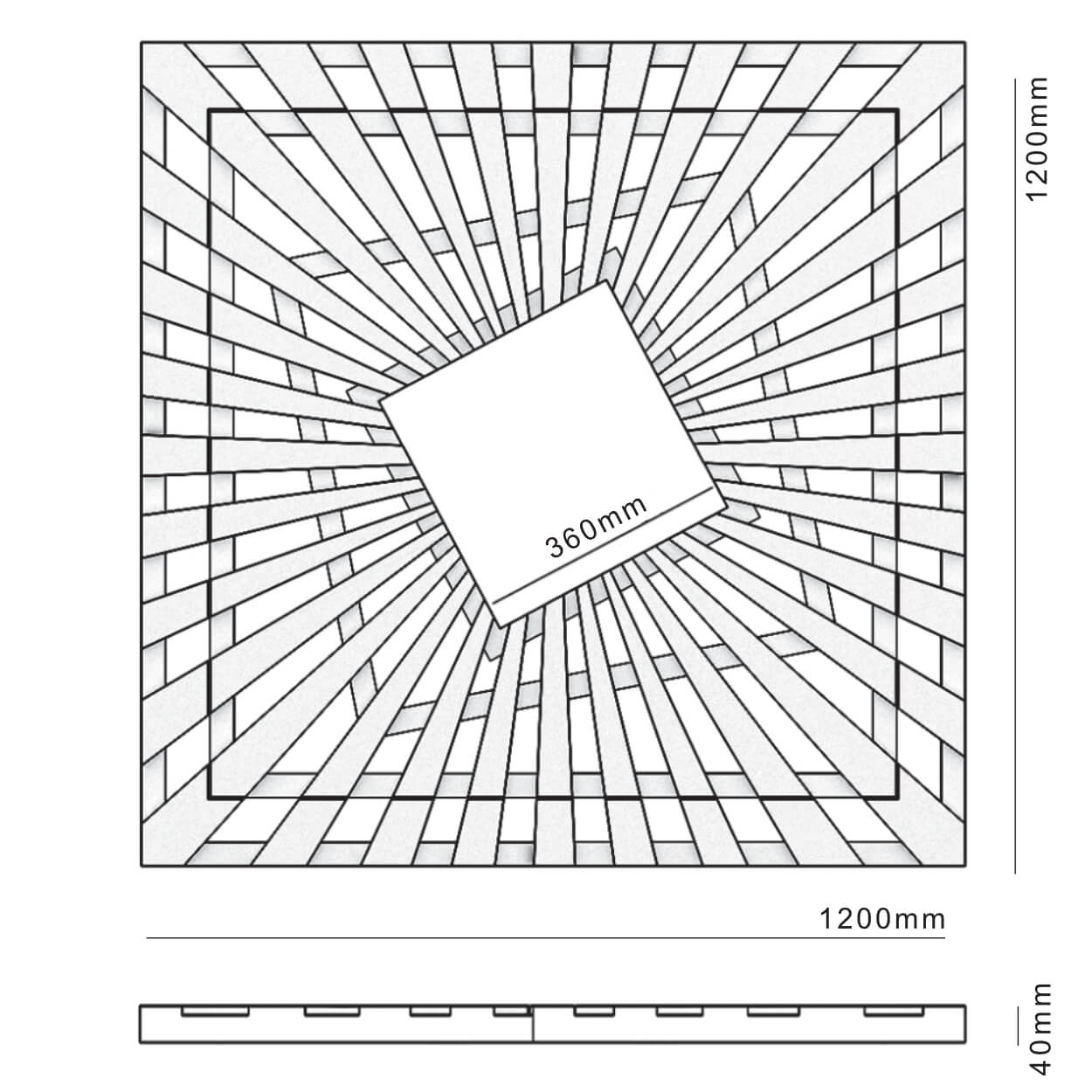 Приствольная решетка для дерева ZKING ATMOSPHERE 1.2х1.2м Черная в Джанкое фото