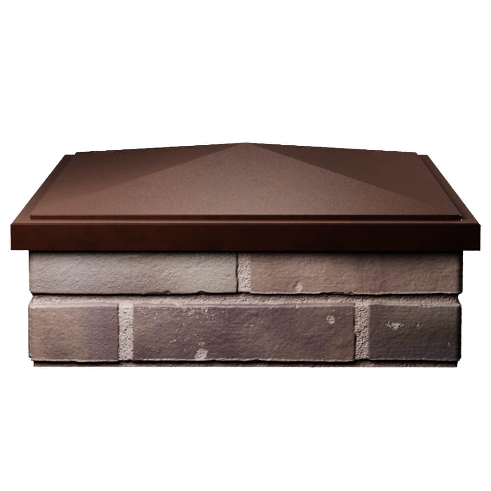 Колпак Zking БонаМоно Коричневый на столб 2х2 кирпича (515х515, 530х530мм) Джанкой фото