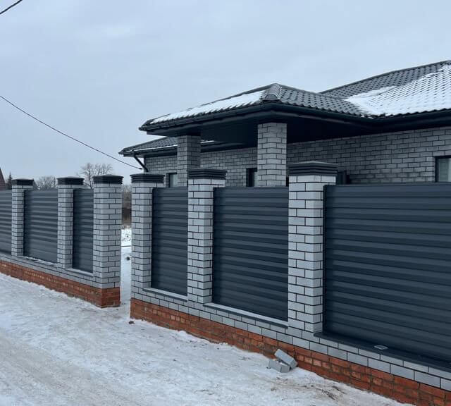 Колпак Zking Бона ХайТек Серый на столб 1.5х1.5 кирпича (385х385мм) в Джанкое фото