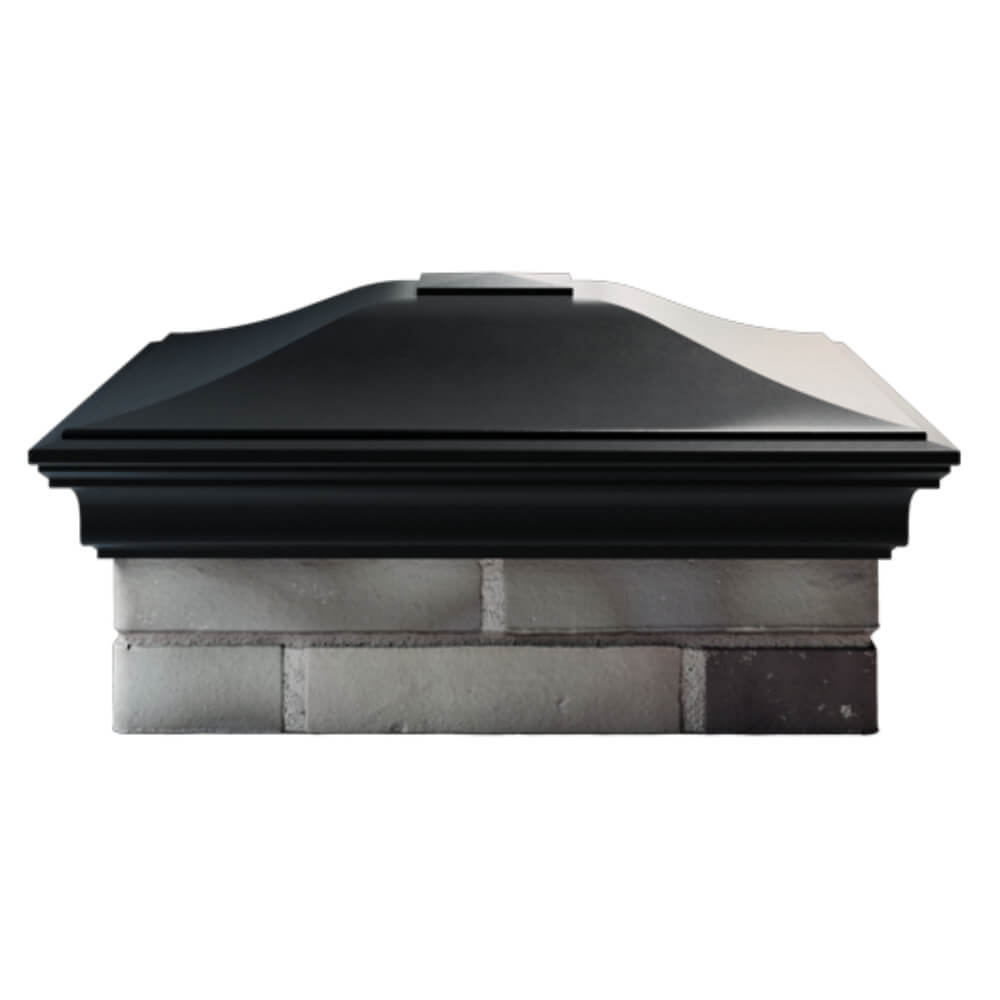 Колпак Zking Монблан Черный на столб 2х2 кирпича (515х515мм) в Джанкое фото