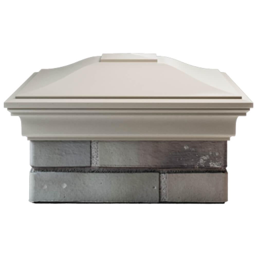 Колпак Zking Монблан Бежевый на столб 1.5х1.5 кирпича (385х385мм) Джанкой фото