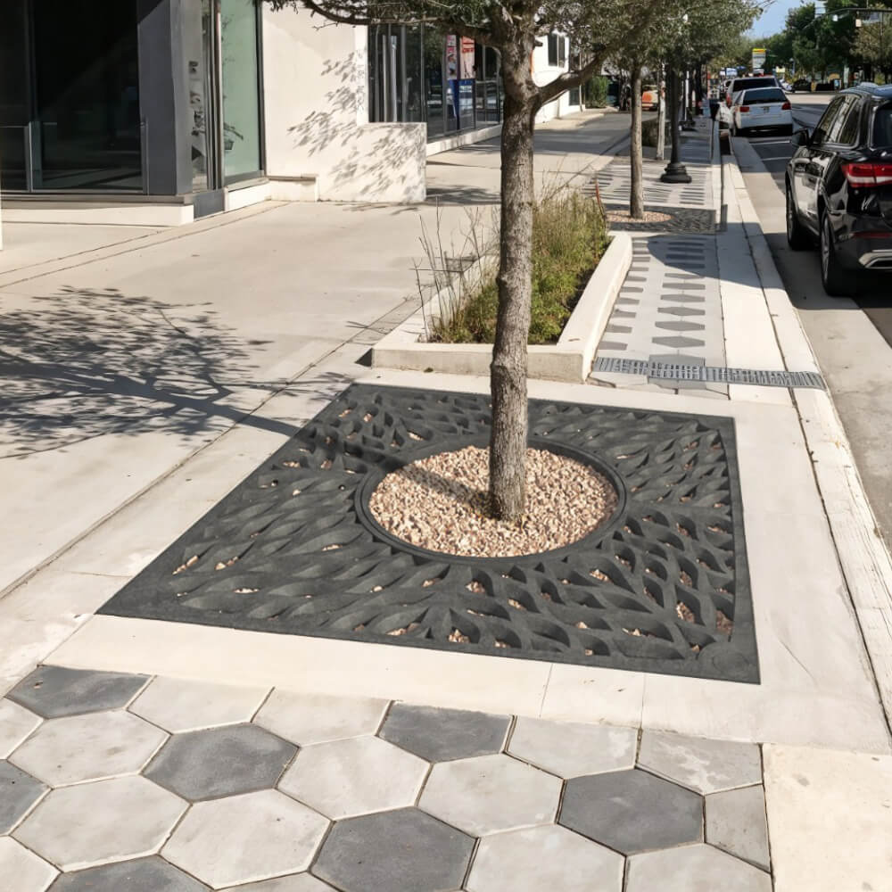 Приствольная решетка для дерева ZKING CRUST 2х2м Черная в Джанкое фото