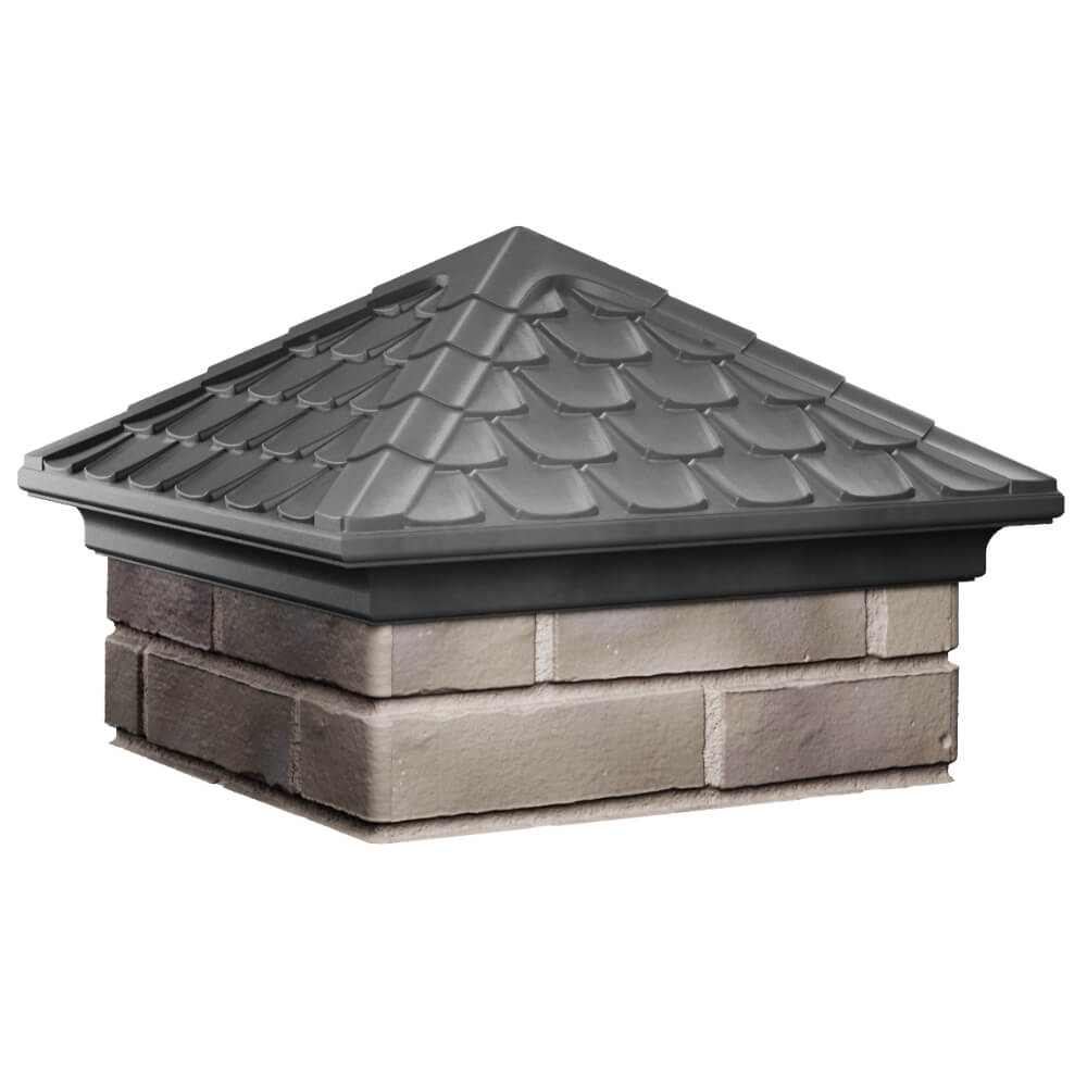 Колпак Zking Эльбрус Серый на столб 1.5х1.5 кирпича (385х385мм) в Джанкое фото