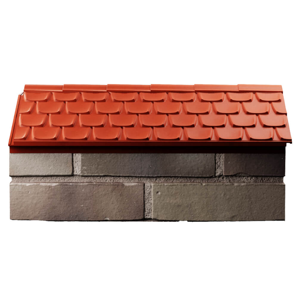 Парапет Zking Эльбрус Красный с посадкой на 1 кирпич (255мм) в Джанкое фото