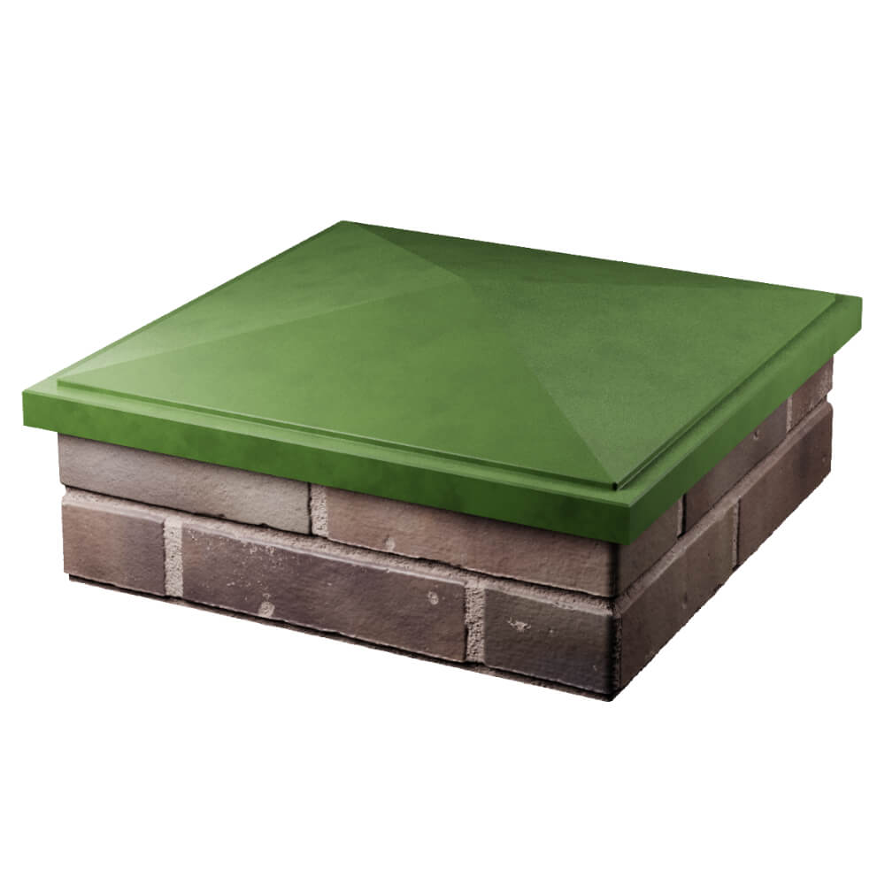 Колпак Zking БонаМоно Зеленый на столб 2х2 кирпича (515х515, 530х530мм) в Джанкое фото