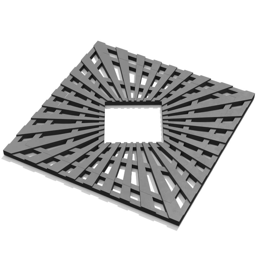 Приствольная решетка для дерева ZKING ATMOSPHERE 1.2х1.2м Серая в Джанкое фото