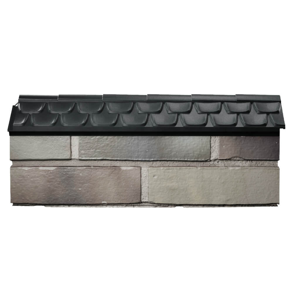 Парапет Zking Эльбрус Черный с посадкой на 0.5 кирпича (130мм) в Джанкое фото