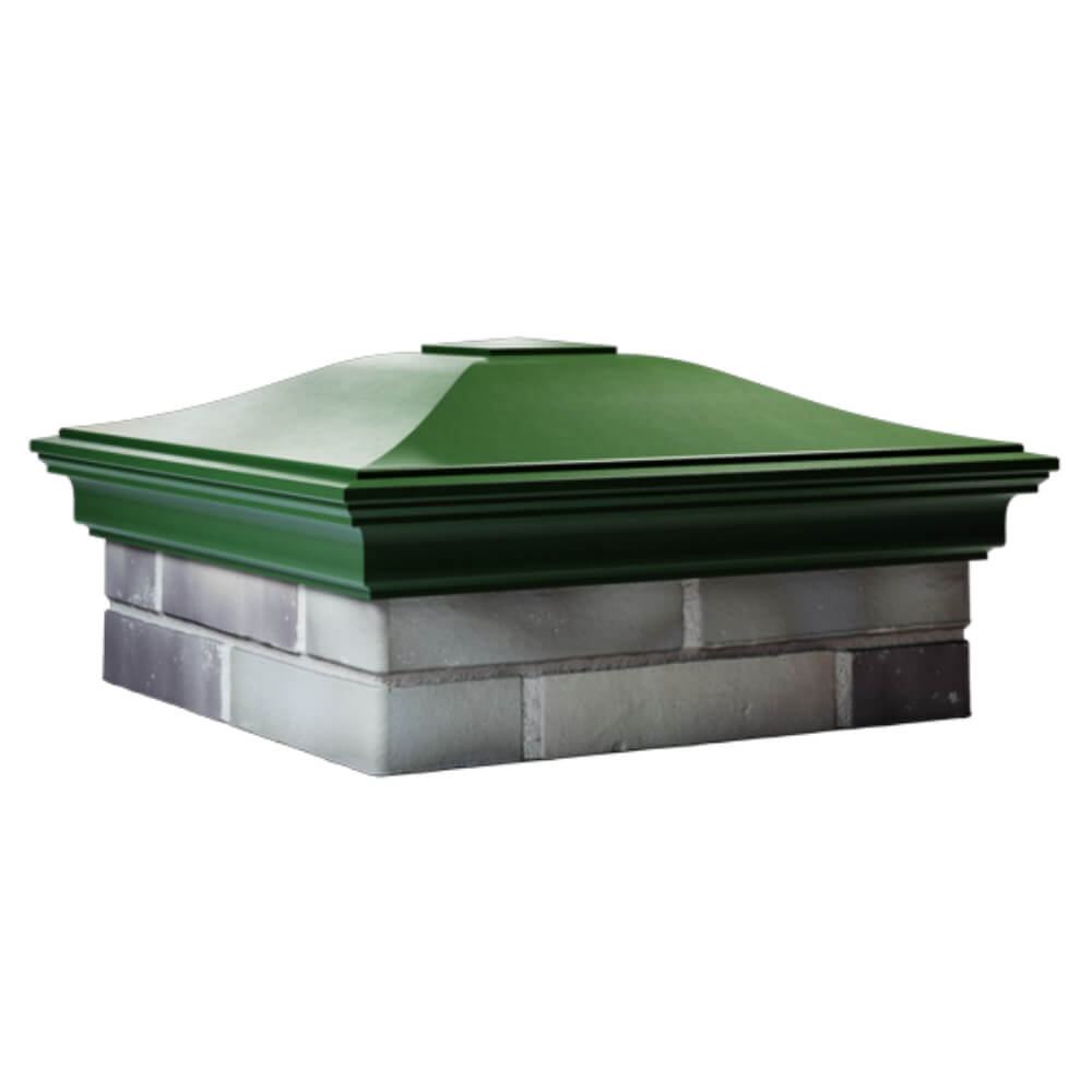 Колпак Zking Монблан Зеленый на столб 2х2 кирпича (515х515мм) в Джанкое фото